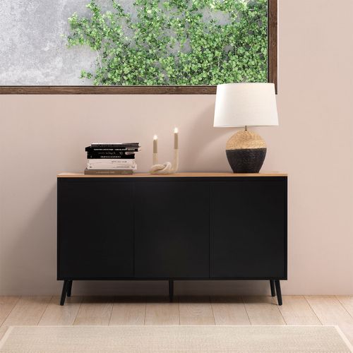 Buffet Desi 3 Portes Couleur Noir