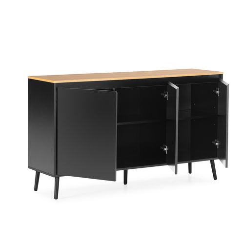 Buffet Desi 3 Portes Couleur Noir