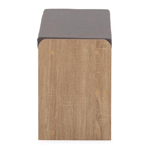 Banc à Chaussures Gabriel Couleur Chêne 3 Trous Et 1 Tiroir