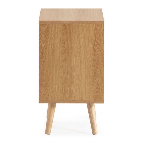 Table De Chevet Telmo 2 Tiroirs Couleur Chêne