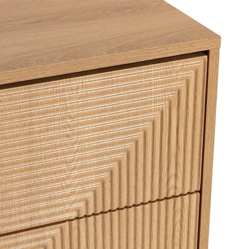 Commode Telmo 3 Tiroirs Couleur Chêne