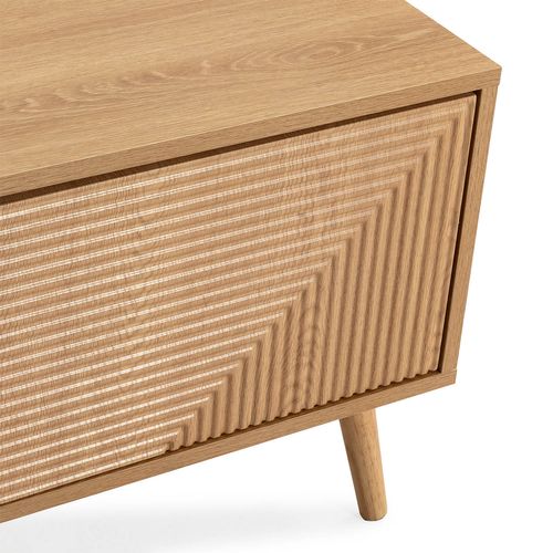 Meuble TV Telmo 3 Portes Couleur Chêne 130 Cm