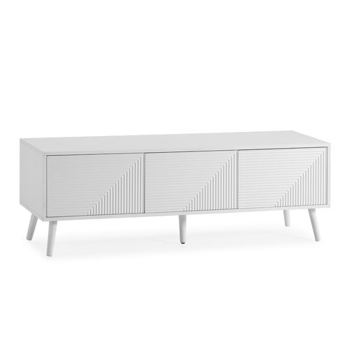 Meuble TV Telmo 3 Portes Couleur Blanc 130 Cm