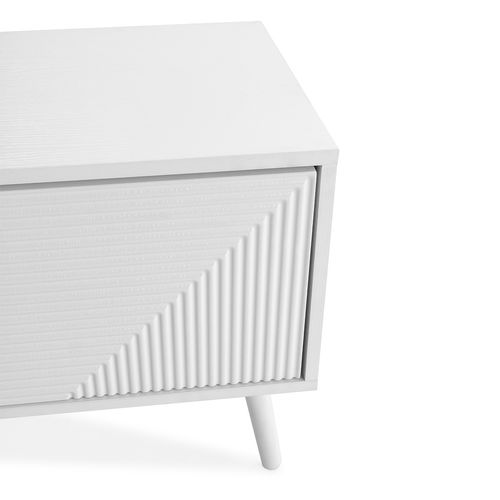 Meuble TV Telmo 3 Portes Couleur Blanc 130 Cm