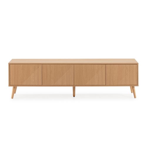 Meuble TV Telmo 4 Portes Couleur Chêne 160 Cm