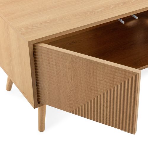 Meuble TV Telmo 4 Portes Couleur Chêne 160 Cm