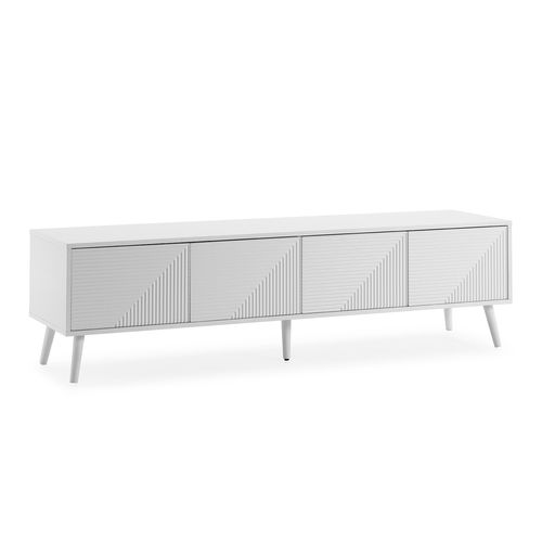 Meuble TV Telmo 4 Portes Couleur Blanc 160 Cm