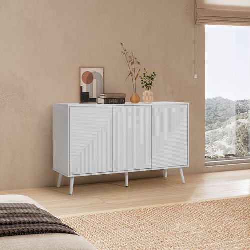Buffet Telmo 3 Portes Couleur Blanc