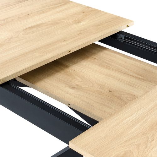 Table De Salle à Manger Extensible Prato Couleur Chêne, 140-180 Cm