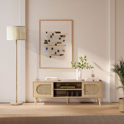 Meuble TV Luna 2 Portes Couleur Chêne