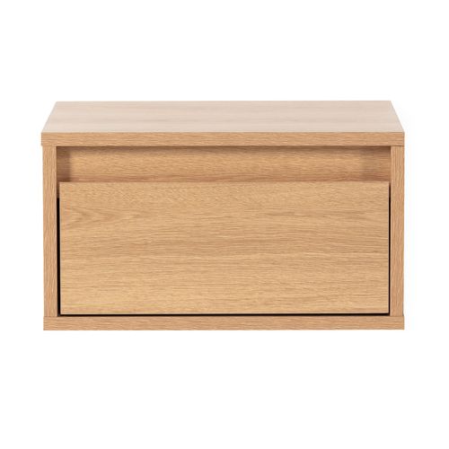 Table De Chevet Flottante Tori 1 Tiroir Effet Chêne