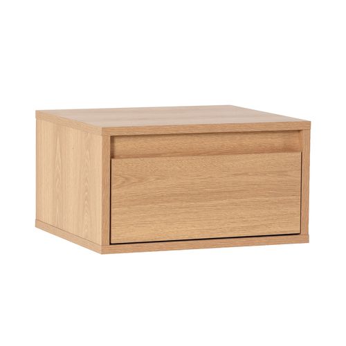 Table De Chevet Flottante Tori 1 Tiroir Effet Chêne