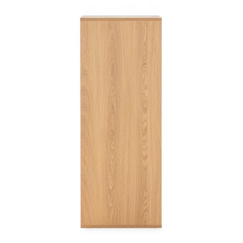 Commode Haute Tori 4 Tiroirs Effet Chêne