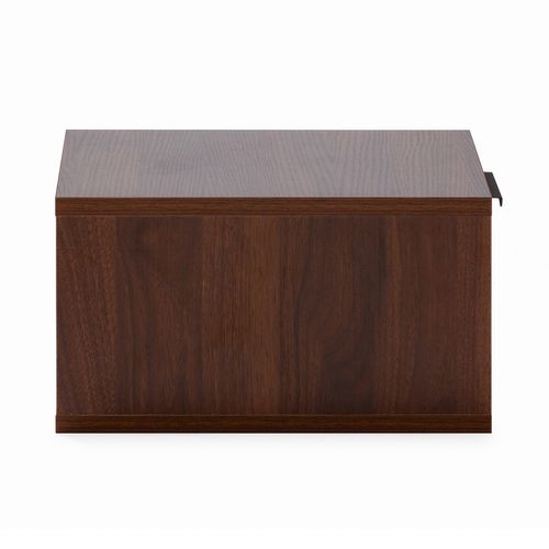 Ensemble 2 Tables De Chevet Flottantes Auri 1 Tiroir Couleur Noyer