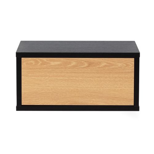 Ensemble 2 Tables De Chevet Flottantes Apolo 1 Tiroir Couleur Noir