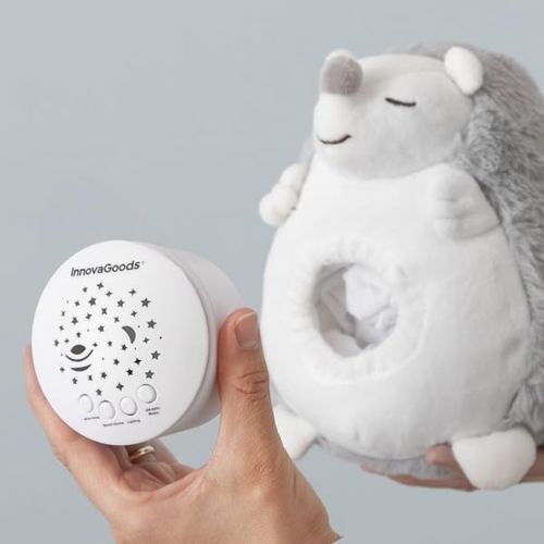 Peluche Hérisson Lumineuse Et Musicale, Projecteur Étoiles, Veilleuse Enfant 3+