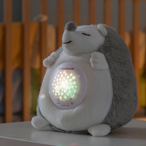 Peluche Hérisson Lumineuse Et Musicale, Projecteur Étoiles, Veilleuse Enfant 3+