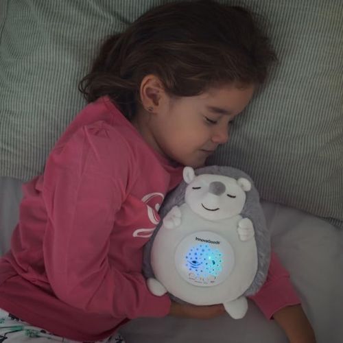 Peluche Hérisson Lumineuse Et Musicale, Projecteur Étoiles, Veilleuse Enfant 3+