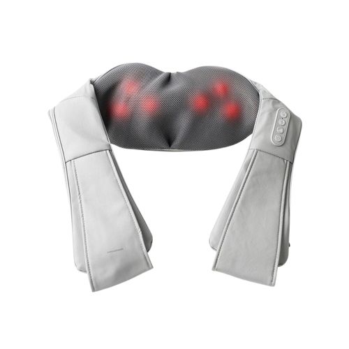 Masseur Shiatsu Rechargeable Fonction Chaleur, 2 Têtes Rotatives Bidirectionnelles, 3 Vitesses, Pour