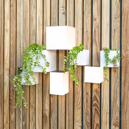 Applique Murale Recharge Solaire Wally 12 X 12 X 12 Cm