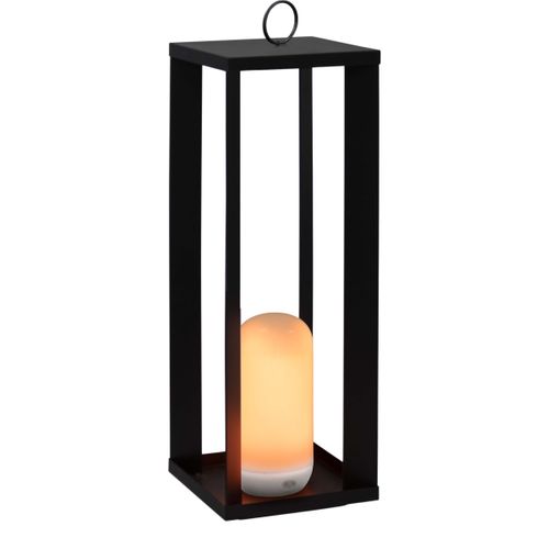 Lanterne De Jardin En Métal Sur Batterie Siroco 50 Cm