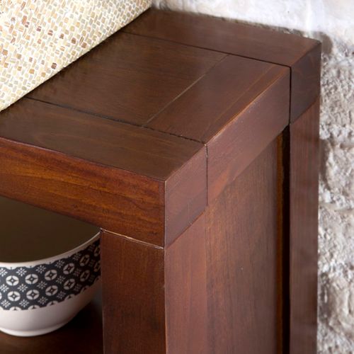 Buffet En Bois Massif Marron 145x105