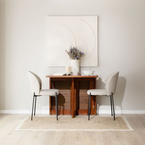 Table à Manger Pliante En Bois Massif Marron 160x78