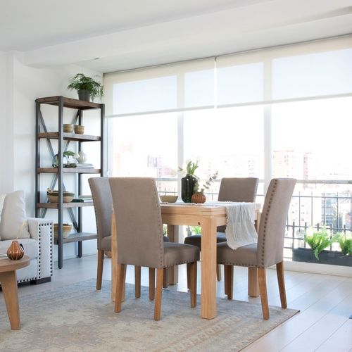 Table à Manger Extensible En Bois Massif Naturel 90x78