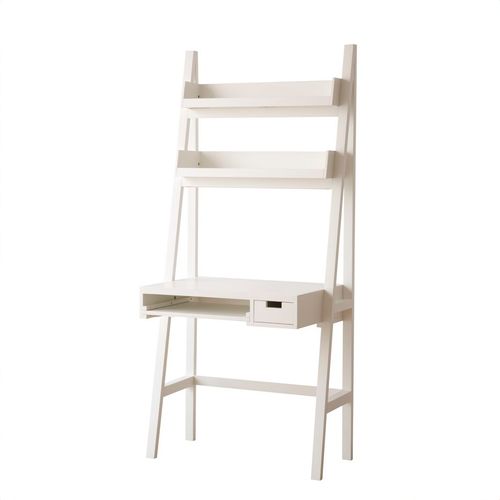 Bureau En Bois Massif Blanc 84x185