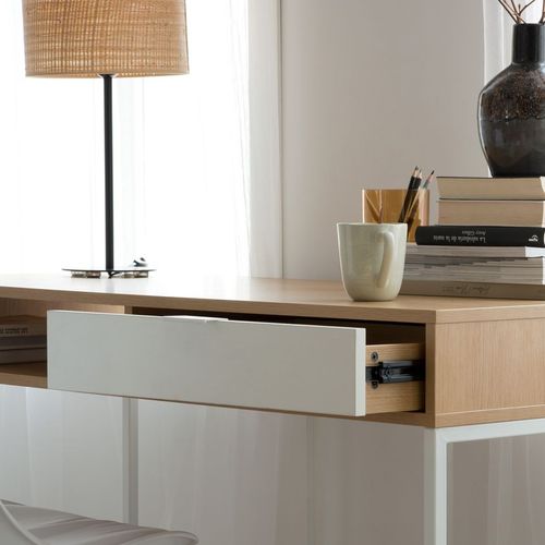 Bureau Effet Bois Chêne Marron 120x78