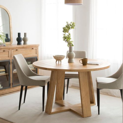 Chaise Rembourrée En Tapisserie Beige (613) 48x90