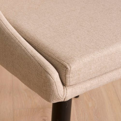 Chaise Rembourrée En Tapisserie Beige (613) 48x90