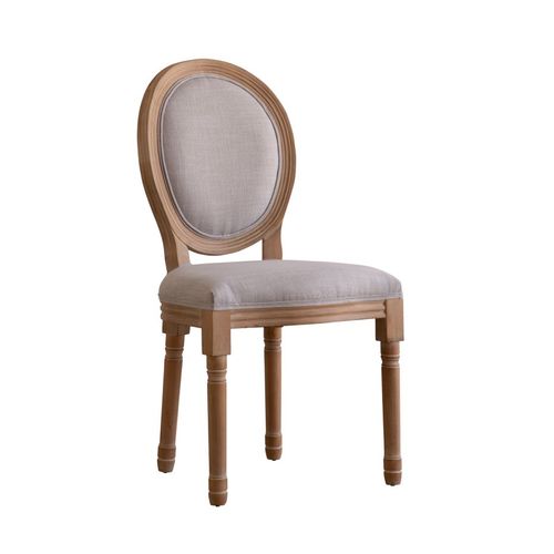 Chaise Rembourrée En Bois Gris (629) 48x96