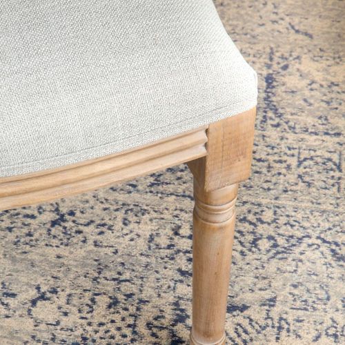 Chaise Rembourrée En Bois Gris (629) 48x96