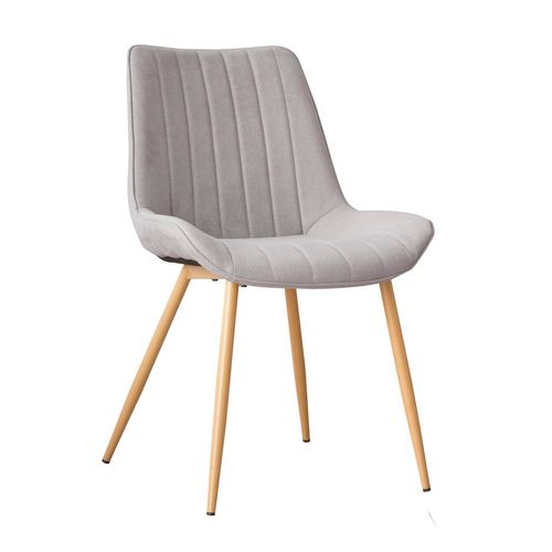 Chaise Rembourrée Tapissé Gris (616) 55x85