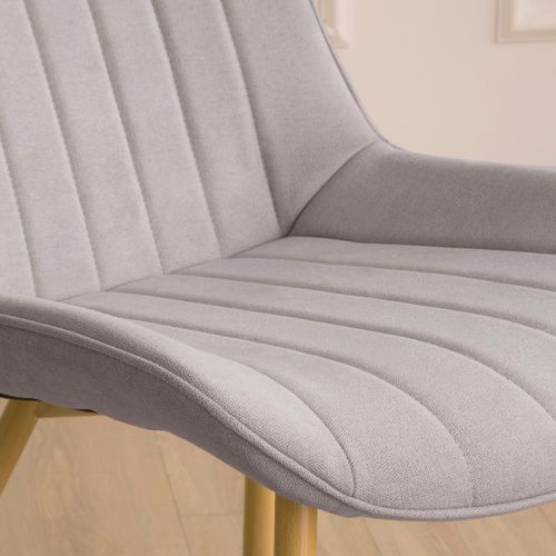 Chaise Rembourrée Tapissé Gris (616) 55x85