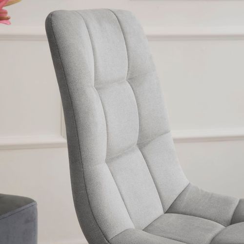 Chaise Rembourrée Tissu Gris (616) 45x88