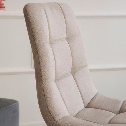 Chaise Rembourrée Tissu Beige (615) 45x88
