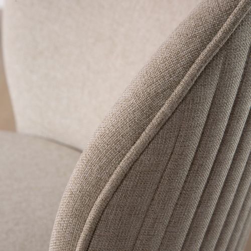 Chaise Rembourrée Tissu Beige (613) 48x85