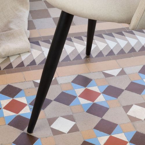 Chaise Rembourrée En Tissu Et Bois Beige (619) 48x78