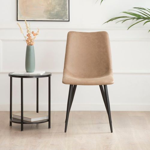 Chaise Rembourrée En Tapisserie Chameau (617) 44x87