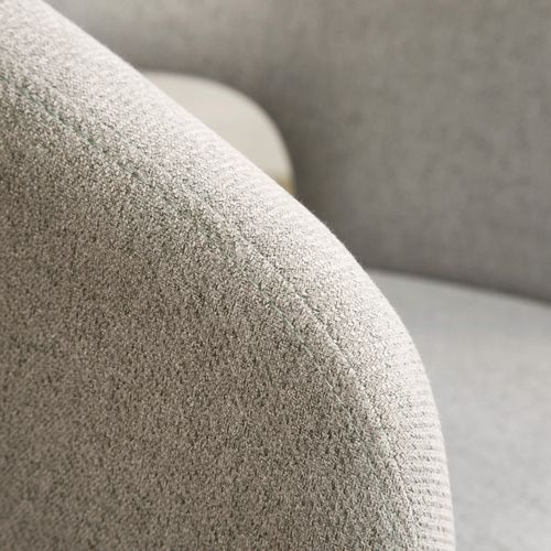 Chaise De Bureau En Tapisserie Beige (602) 60x79