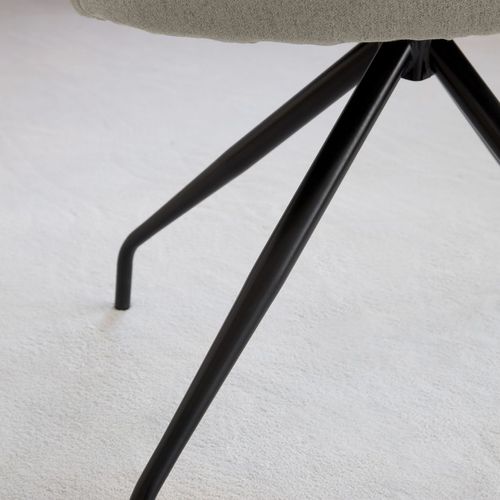 Chaise De Bureau En Tapisserie Beige (602) 60x79