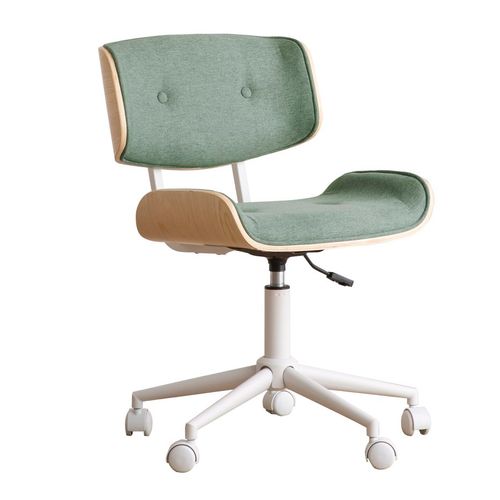 Chaise De Bureau Rembourrée En Mdf Vert (605) 61x87