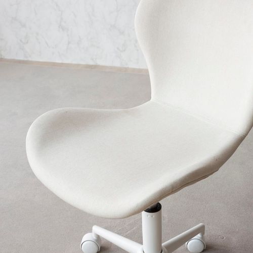 Chaise De Bureau Rembourrée En Tapisserie Beige (603) 56x85