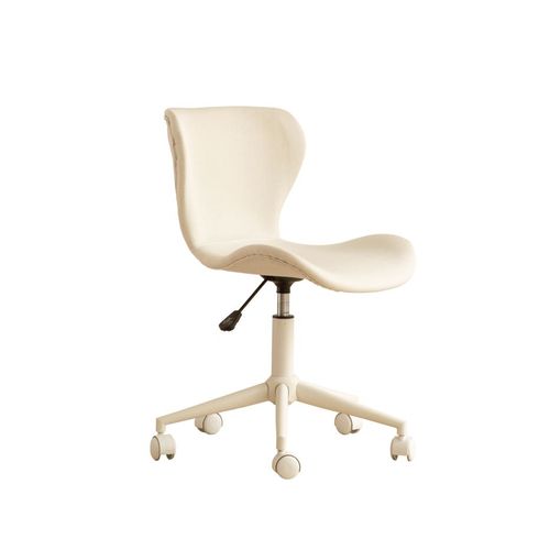 Chaise De Bureau Rembourrée En Tapisserie Beige (603) 56x85