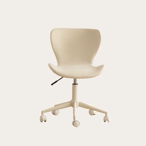 Chaise De Bureau Rembourrée En Tapisserie Beige (603) 56x85