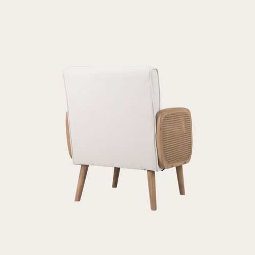 Fauteuil Textile Et Mousse Pu Naturel 57x83