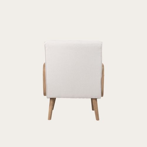 Fauteuil Textile Et Mousse Pu Naturel 57x83