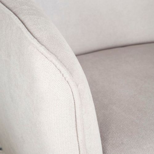 Fauteuil En Tissu Et Bois Beige (630) 88x100